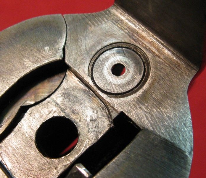 Uberti Cattleman crater around firing pin hole repair SASS Wire